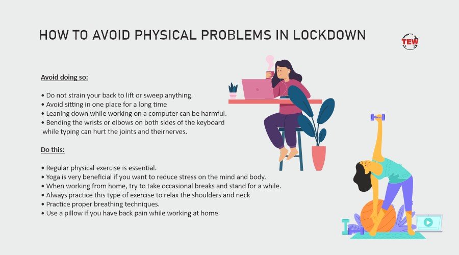 How to avoid physical problems in lockdown